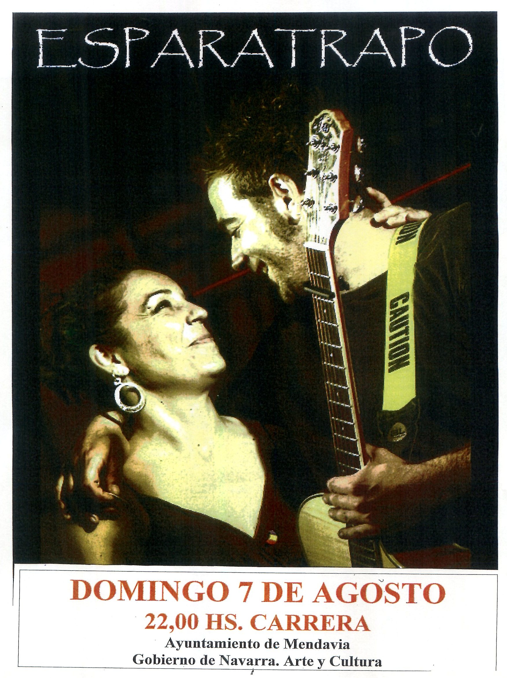 ESTE DOMINGO, ACTUACIÓN MUSICAL CON ESPARATRAPO