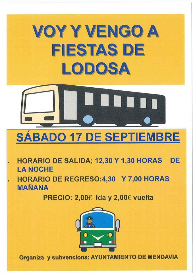 NUEVA EDICIÓN DE VOY Y VENGO PARA LAS FIESTAS DE LODOSA