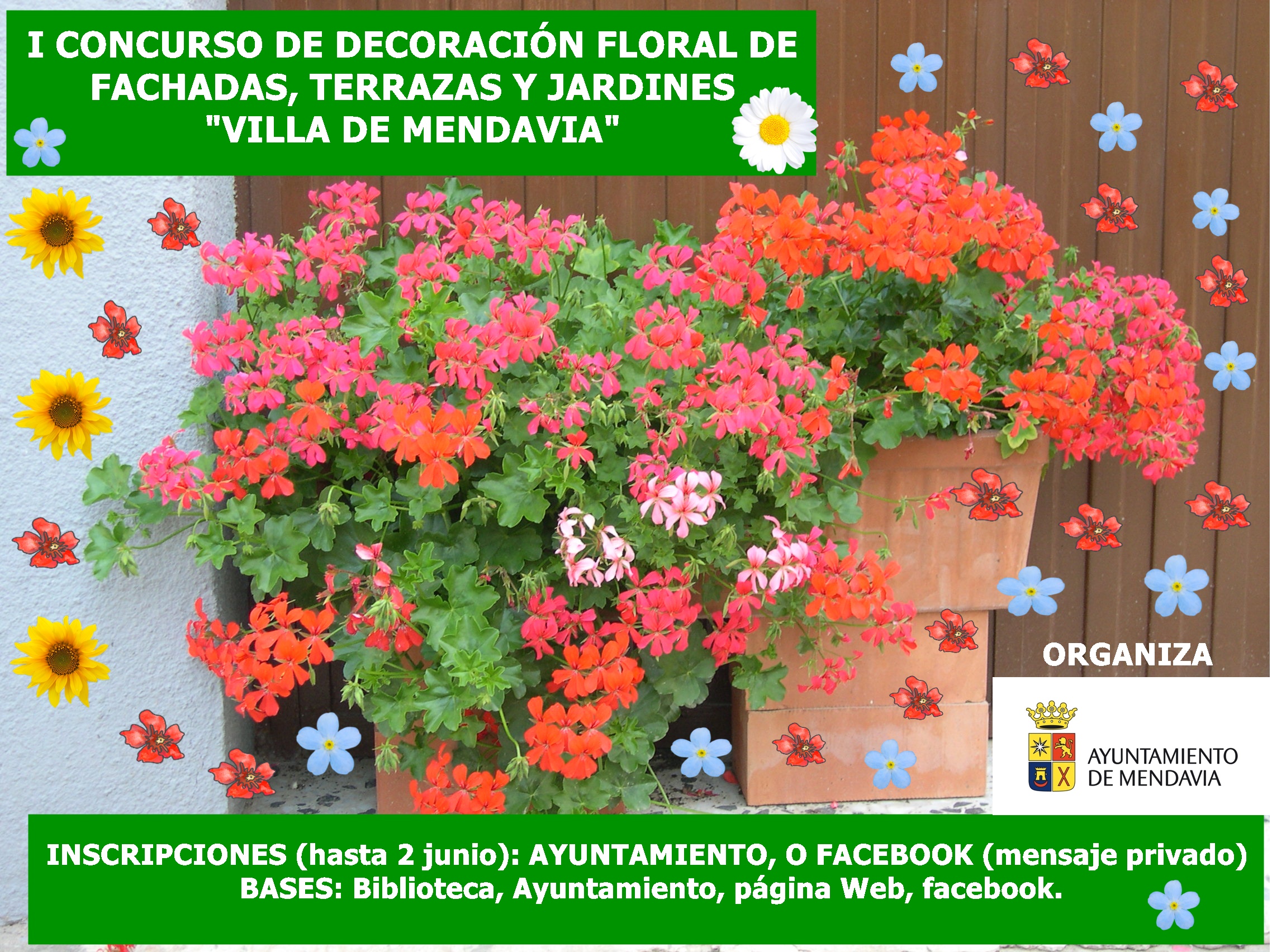 CONVOCADO EL I CONCURSO DE DECORACIÓN FLORAL DE FACHADAS, TERRAZAS Y JARDINES CONVOCADO EL I CONCURSO DE DECORACIÓN FLORAL DE FACHADAS, TERRAZAS Y JARDINES