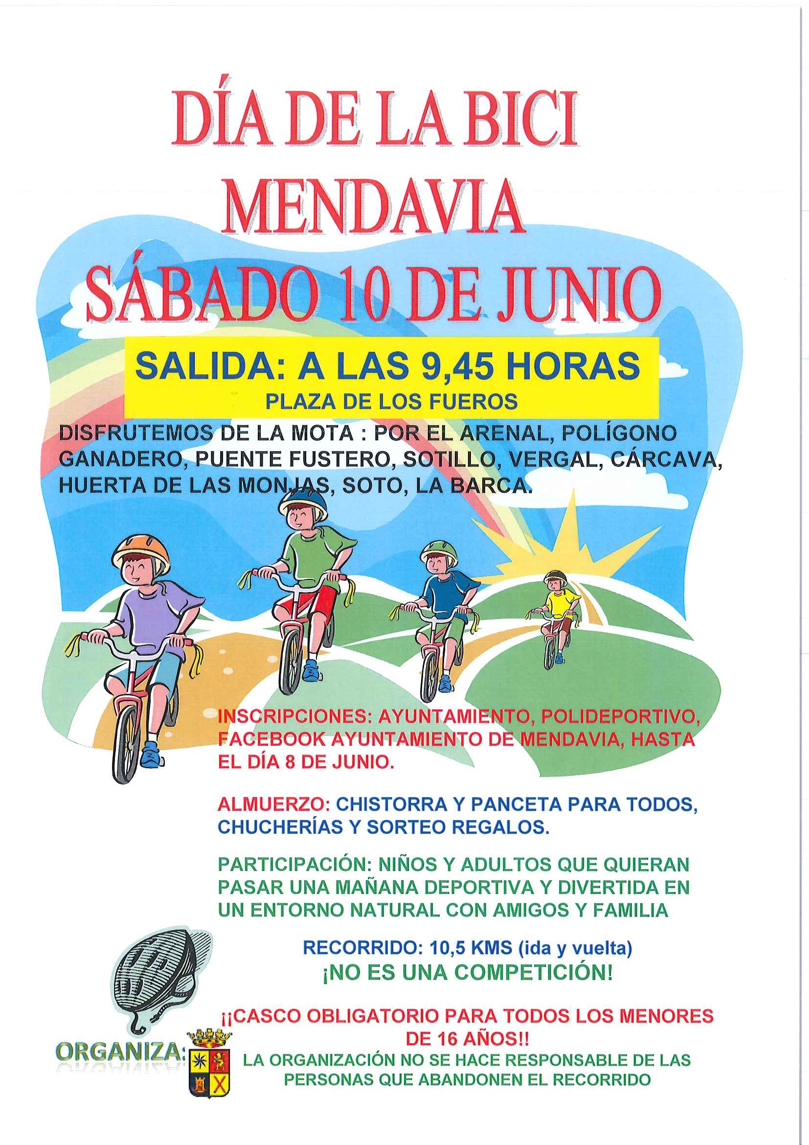 EL DÍA DE LA BICI SE CELEBRARÁ EL SÁBADO 10 DE JUNIO EL DÍA DE LA BICI SE CELEBRARÁ EL SÁBADO 10 DE JUNIO