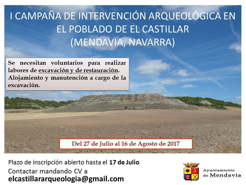 EL AYUNTAMIENTO ORGANIZA LA I CAMPAÑA DE INTERVENCIÓN ARQUEOLÓGICA EN EL POBLADO DE EL CASTILLAR