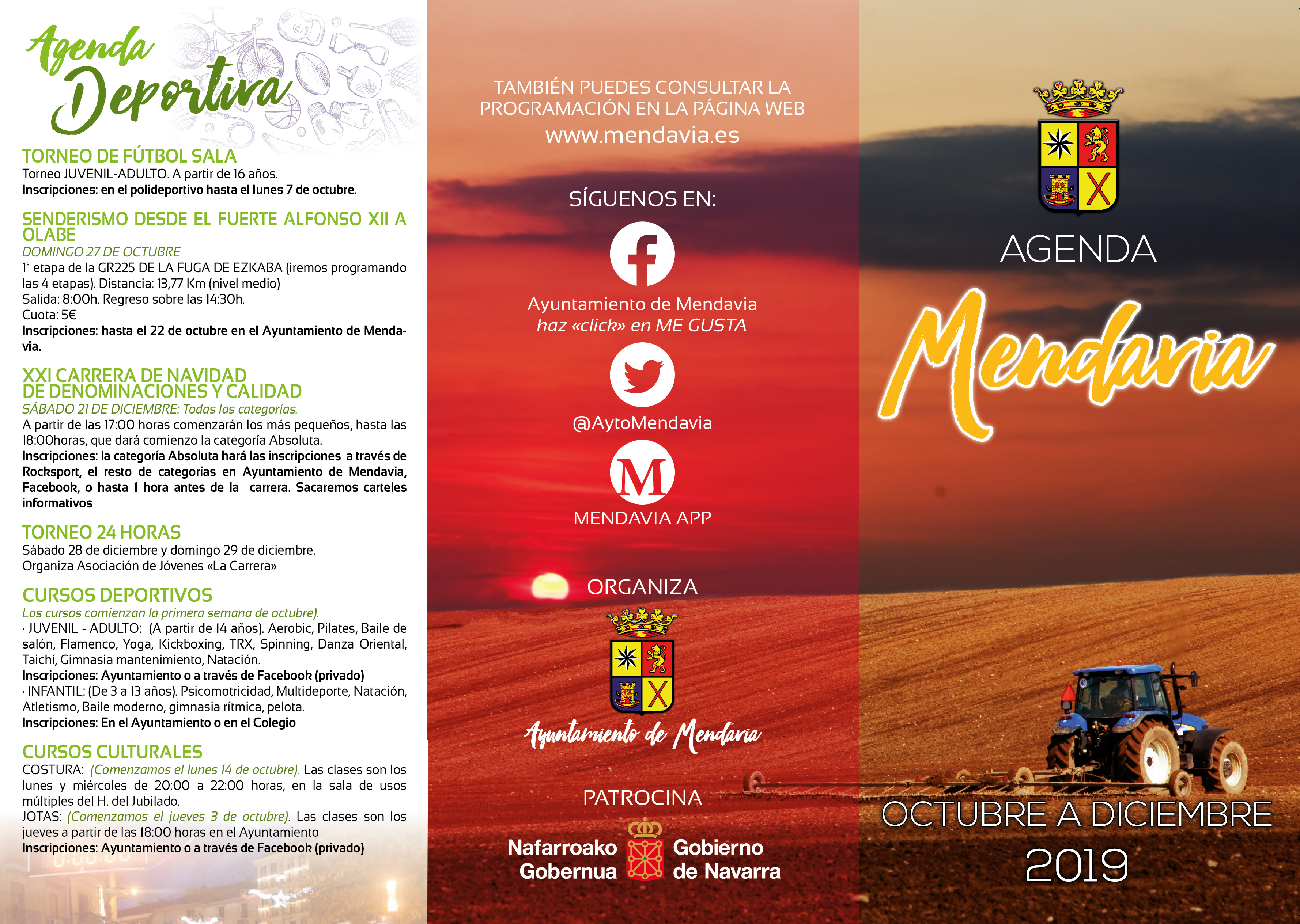 AGENDA DE OTOÑO AGENDA DE OTOÑO